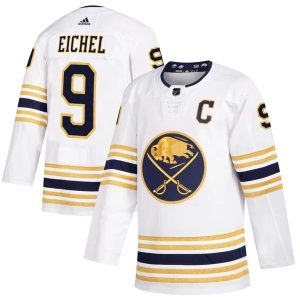 Herren Buffalo Sabres Eishockey Trikot Jack Eichel 9 2019 50th Season Weiß Authentic